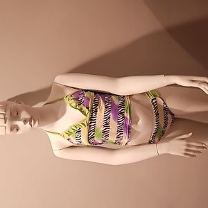 Laguna Multi Color Block Two Piece Swimsuit